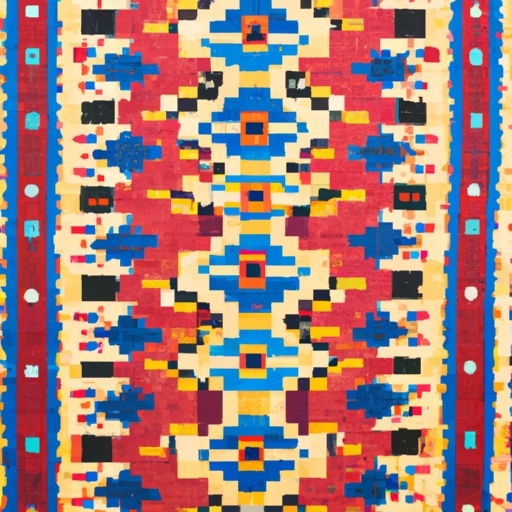 Modern Ethnic Southwestern Design Rug